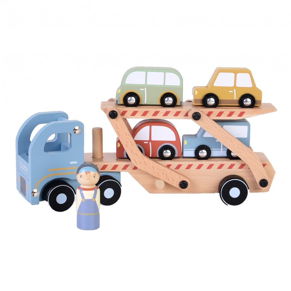 Abschleppwagen mit Autos