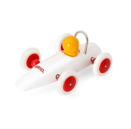 Holzauto – Rennwagen Weiß