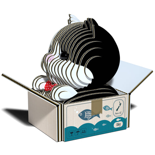 Öko-Puzzle 3D – Kätzchen Tuxedo - Tublu.de