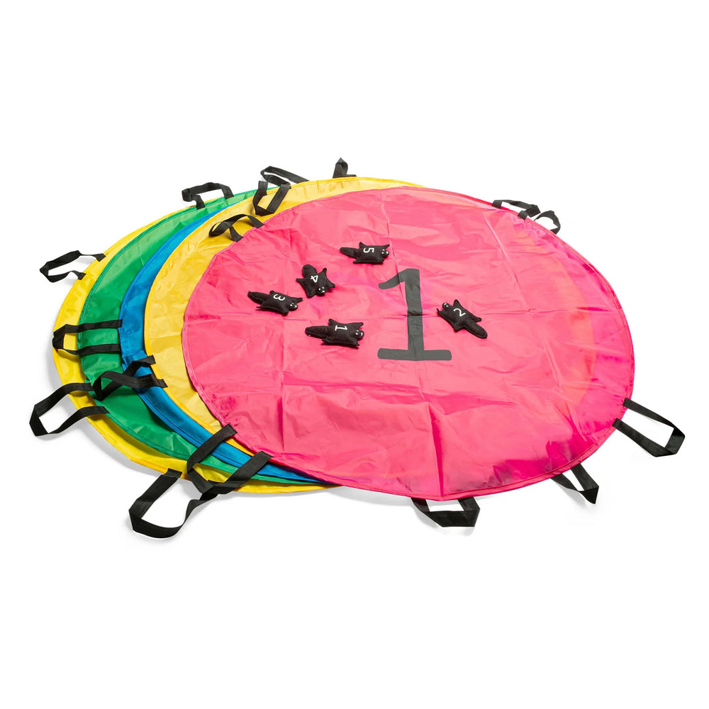 Set mit 5 Animationstüchern – Fliegende Eichhörnchen