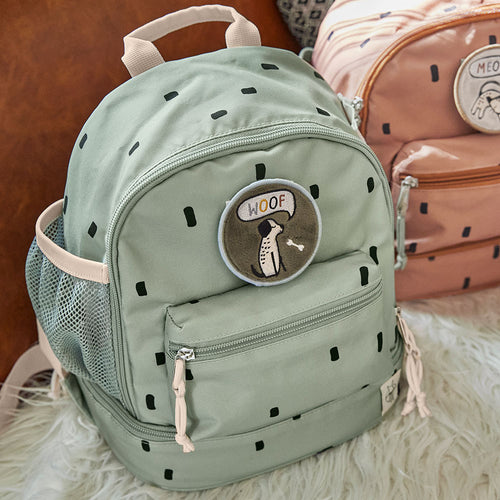 Kindergartenrucksack Mini – Happy Prints Olivgrün