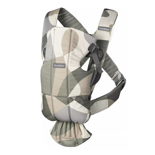 Babytrage MINI Cotton – Khaki/Green Print