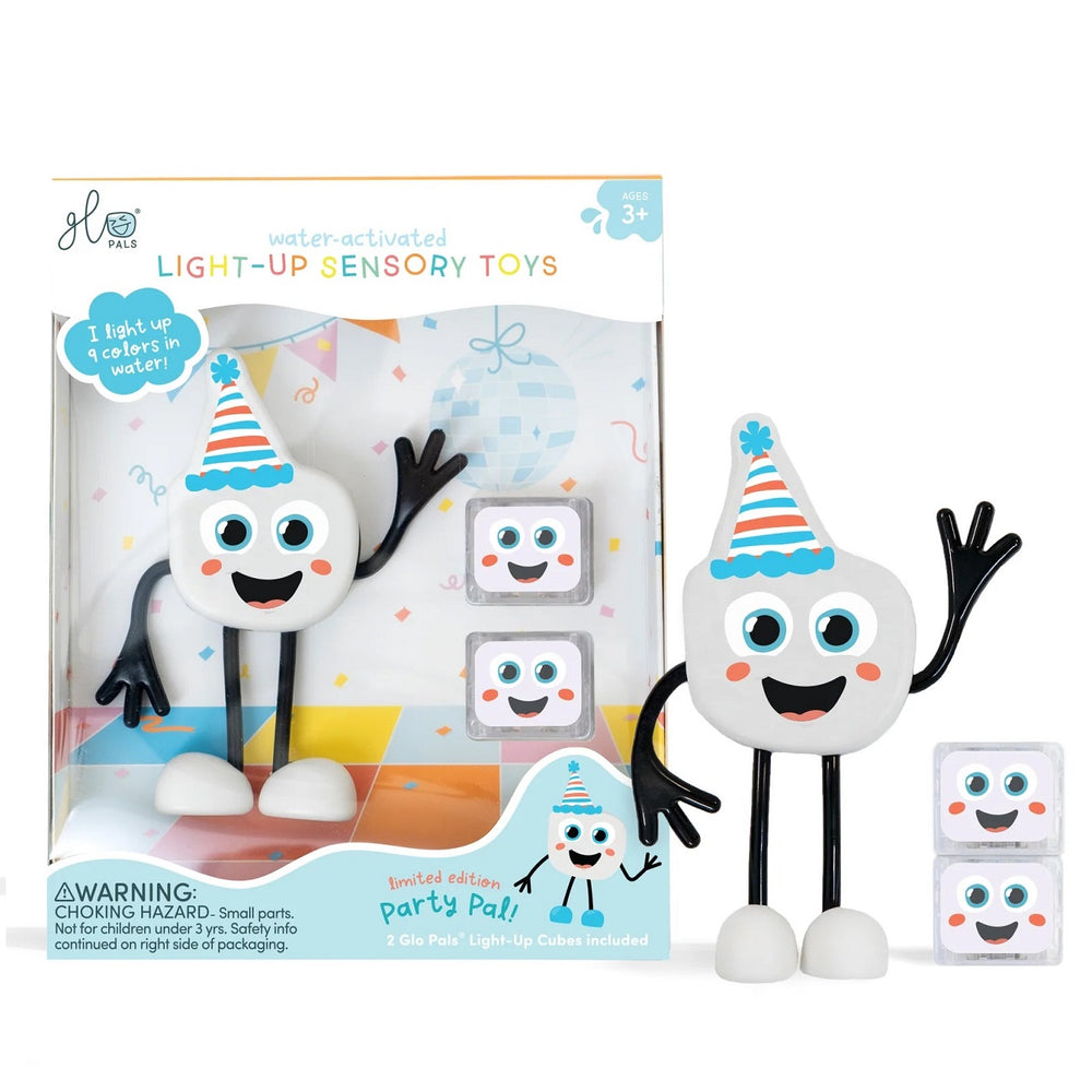 Badefigur Party Pal – Set mit zwei im Wasser leuchtenden Sensorikwürfeln