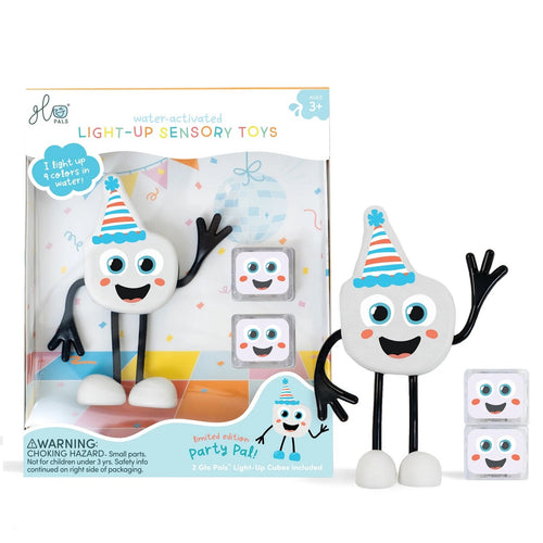 Badefigur Party Pal – Set mit zwei im Wasser leuchtenden Sensorikwürfeln