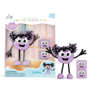 Badefigur Lumi – Set mit zwei im Wasser leuchtenden Sensorikwürfeln