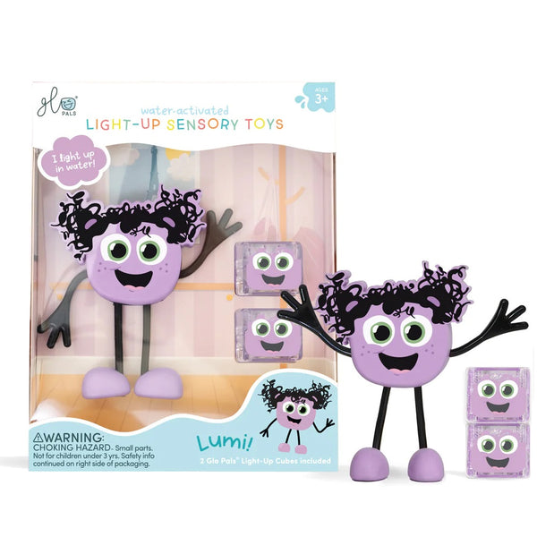 Badefigur Lumi – Set mit zwei im Wasser leuchtenden Sensorikwürfeln