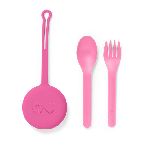 Anhänger – Hülle mit Besteck OmiePod – Bubble Gum