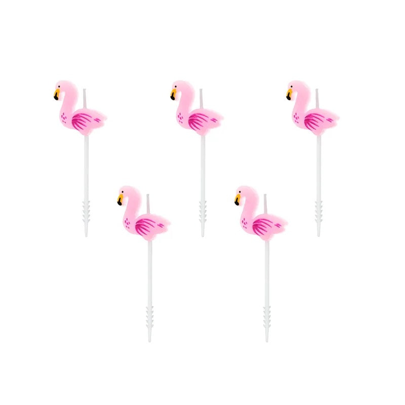 Geburtstagskerzen – Flamingos