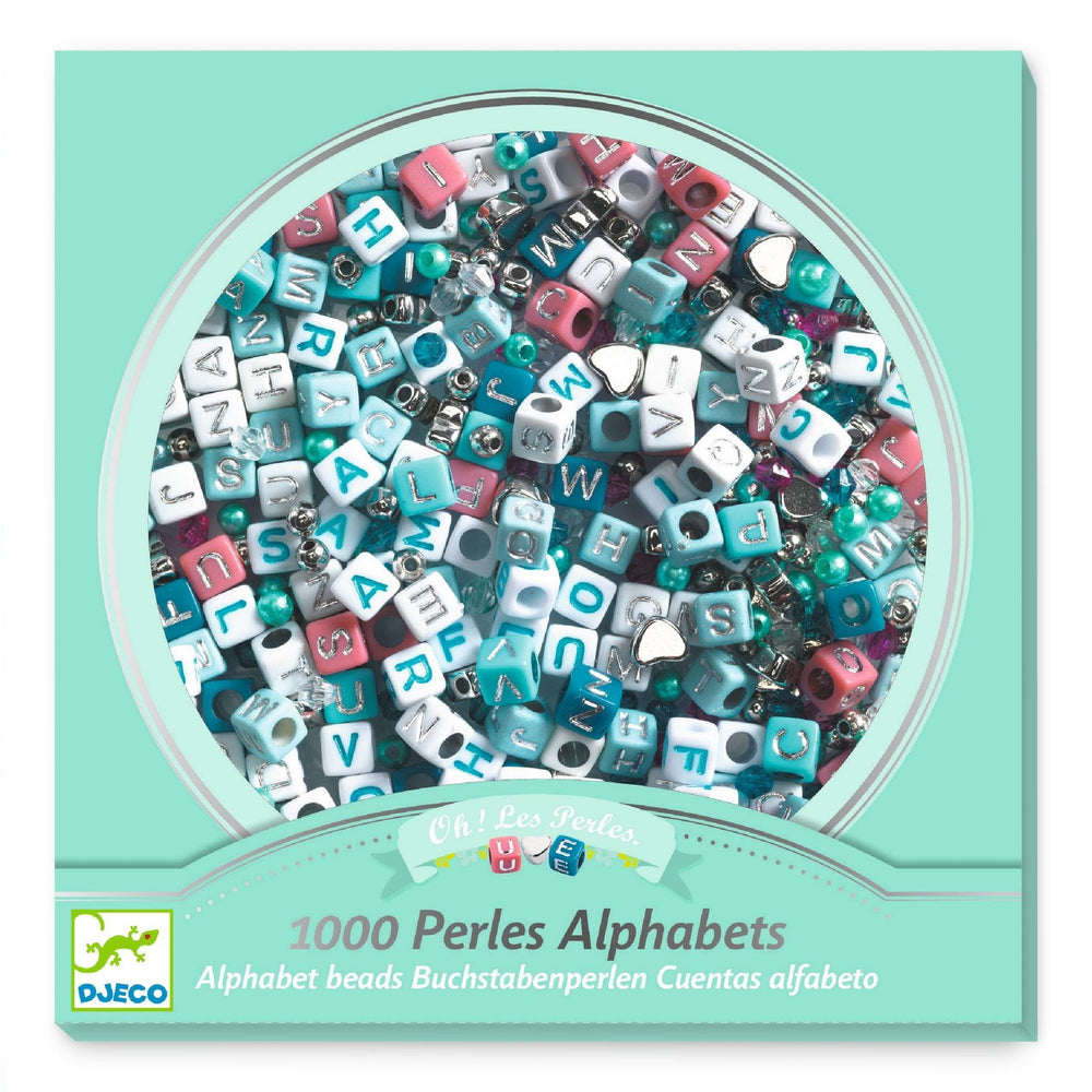 Set zum Basteln von Schmuck - Silberne Buchstaben - Tublu.de