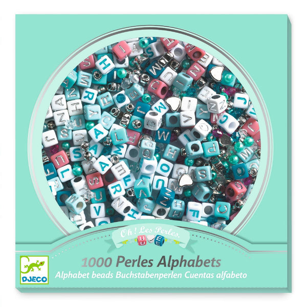 Set zum Basteln von Schmuck - Silberne Buchstaben - Tublu.de