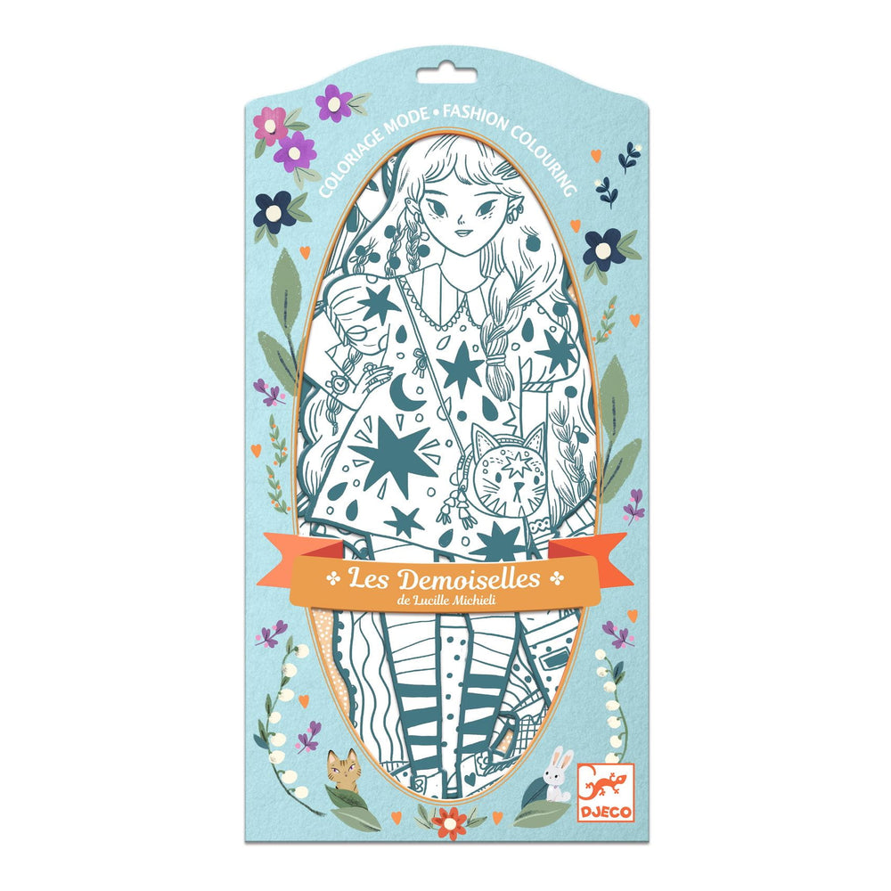 Malvorlagen für elegante Mädchen  - Angele - Tublu.de