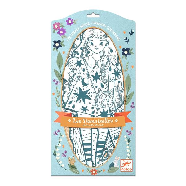 Malvorlagen für elegante Mädchen  - Angele - Tublu.de