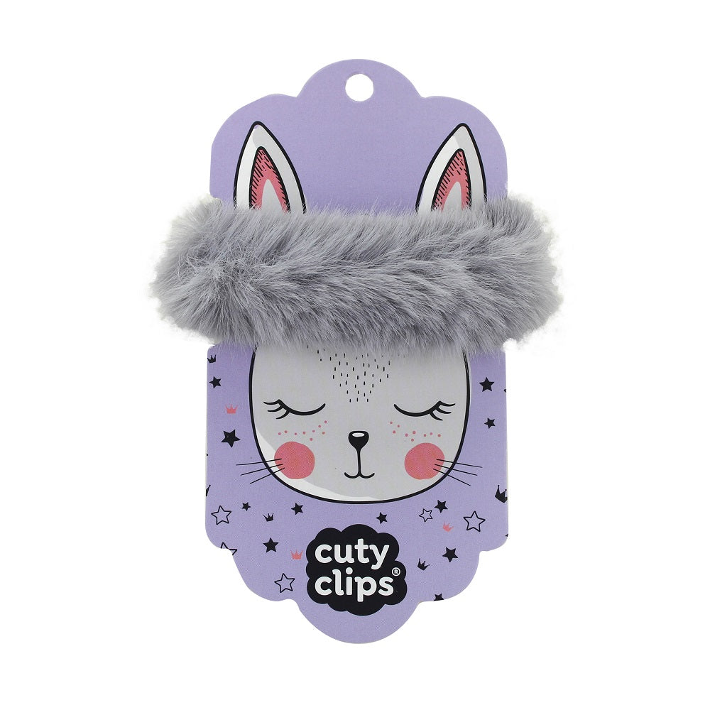 Haargummi Cuty Clips - Fluffy Bunny Grau