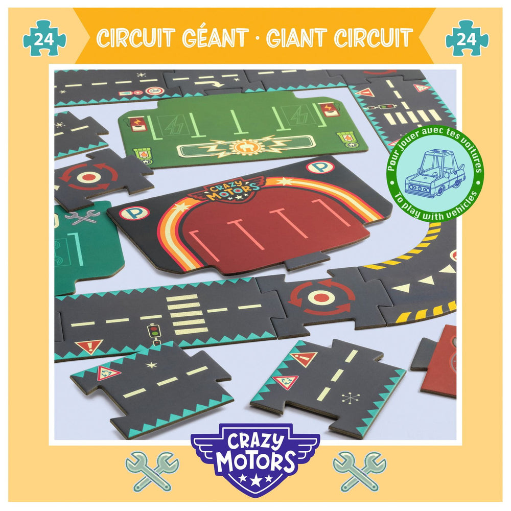 Kartonpuzzle Crazy Motors – Die Straße