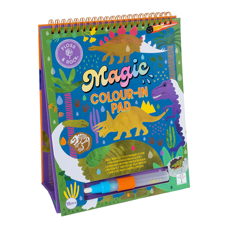 Magisches Aquarellbuch mit Unterstützung - Dinosaurier