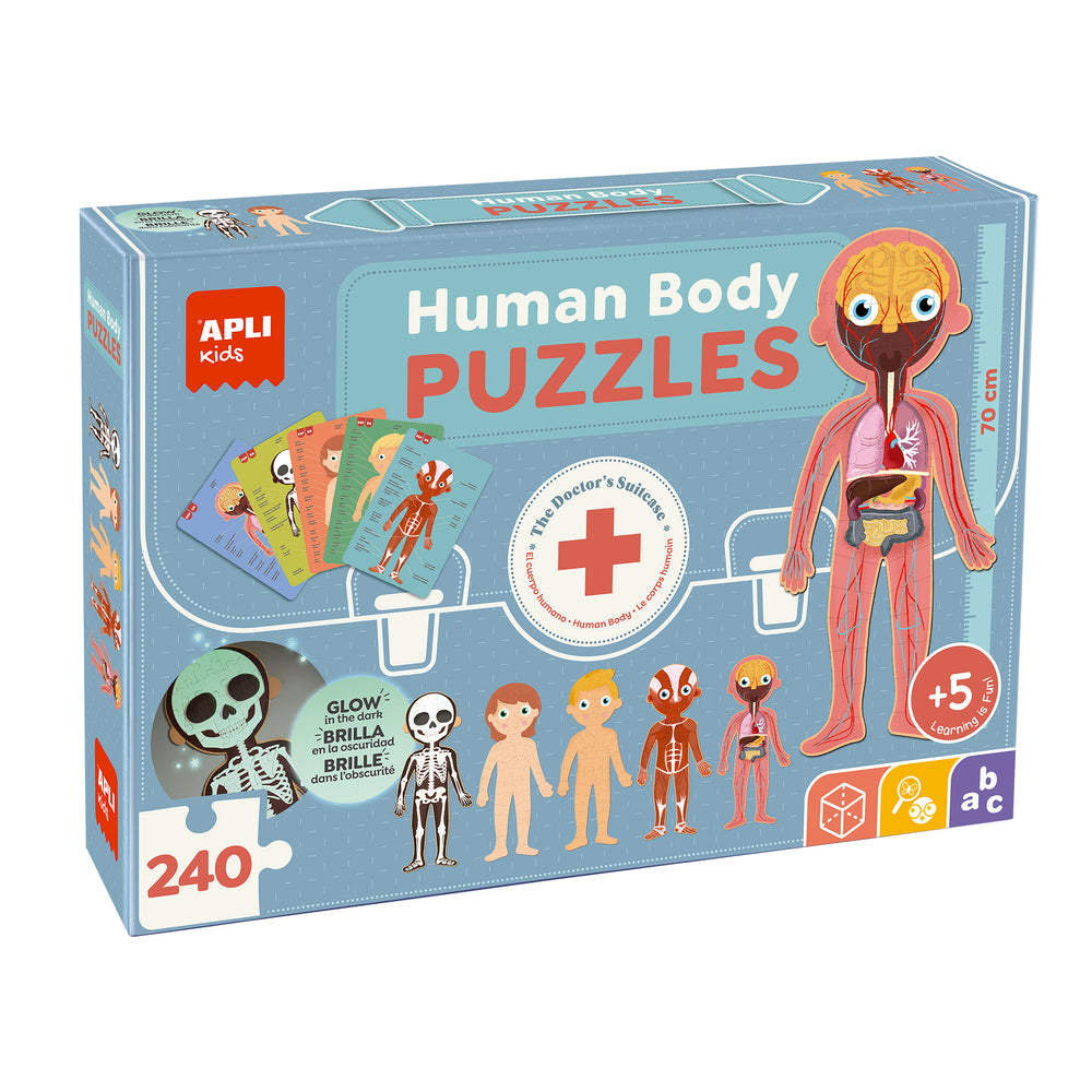 Lernpuzzle – Der menschliche Körper 5+