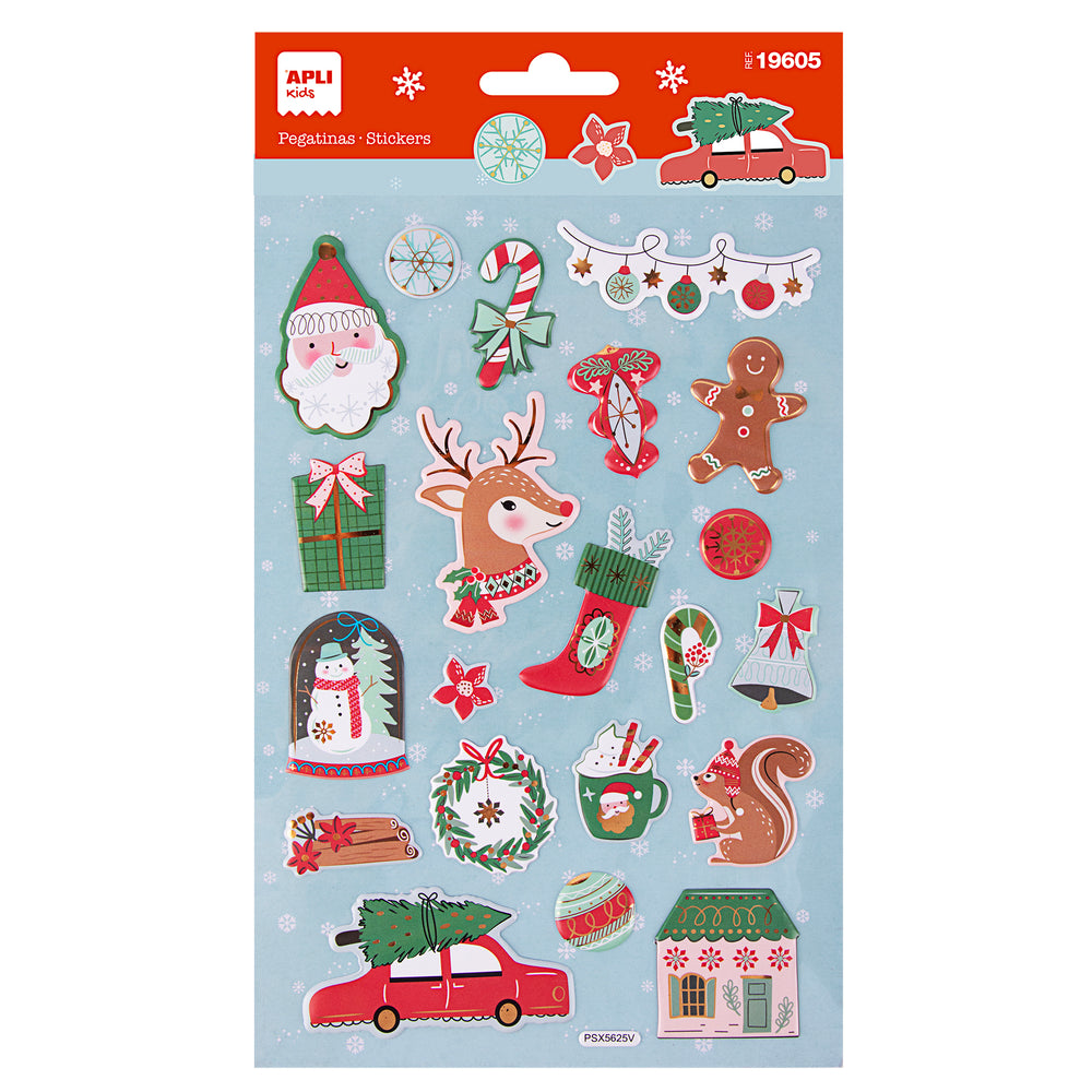 Weihnachtsaufkleber – Rentier