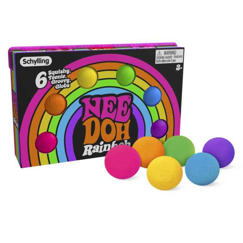 Sensorischer Knete - Rainbow Teenie Needoh 6 Stück