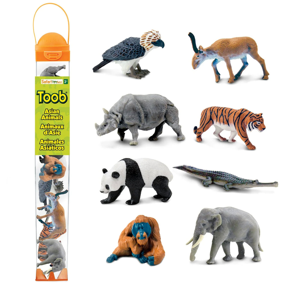 Figurenset in einer Tube TOOB – Tiere Asiens