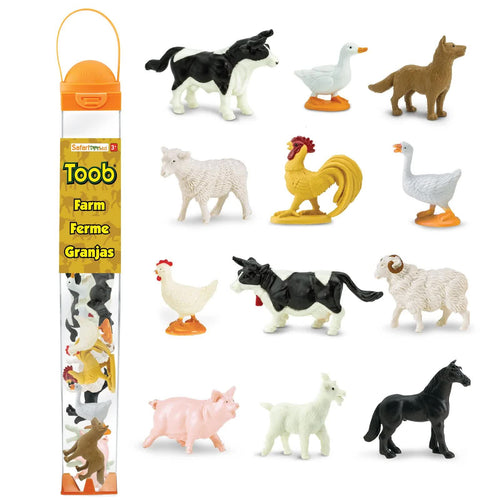 Figurenset in einer Tube TOOB – Tiere auf dem Bauernhof