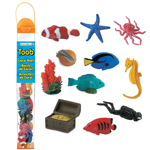 Figurenset in einer Tube TOOB - Korallenriff - Tublu.de