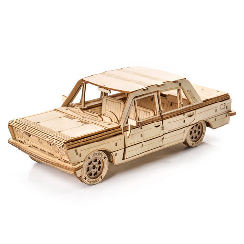 Holzpuzzle 3D-Modell – FSO Fiat 125p
