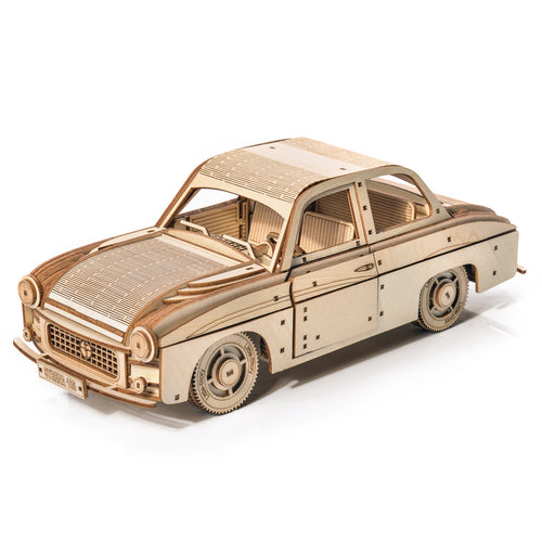 Holzpuzzle 3D-Modell – FSO Syrena 105