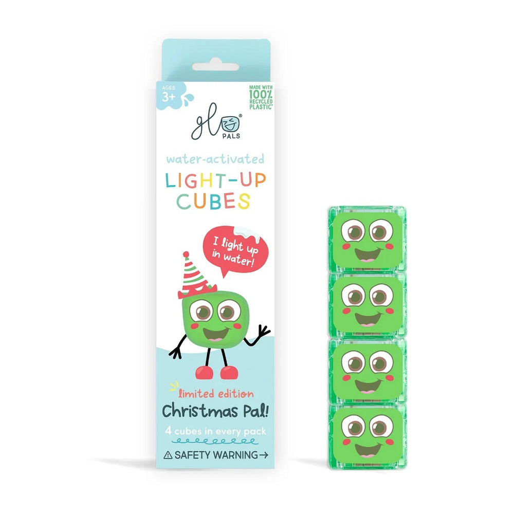 Kostki sensoryczne świecące w wodzie edycja świąteczna Glo Pals - zielone - Tublu.de