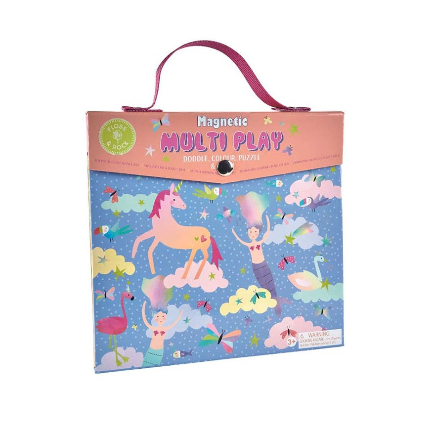 4-in-1-Set mit magnetischen und plastischen Spielen – Fantasieland
