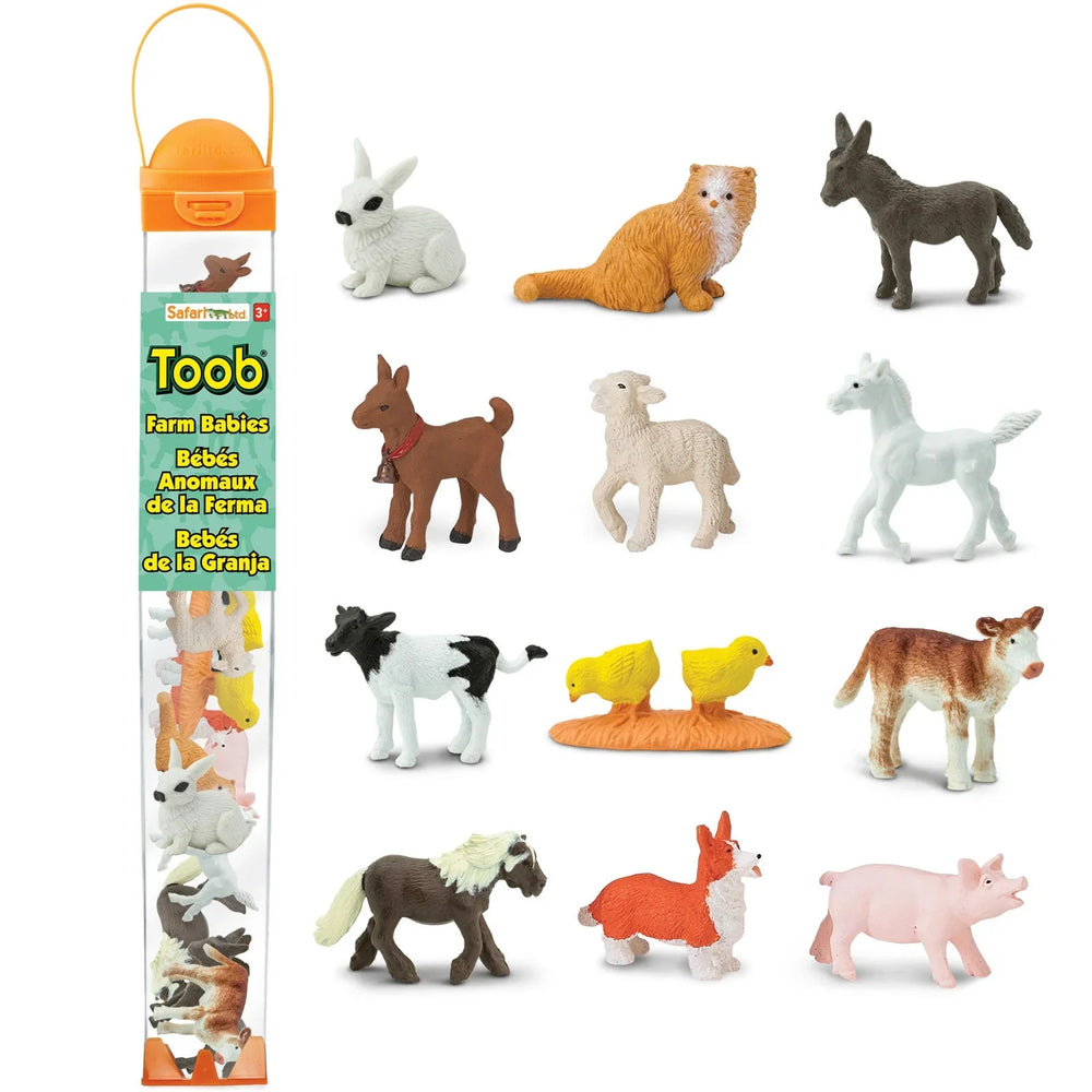 Figurenset in einer Tube TOOB - Kleine Tiere auf dem Land - Tublu.de