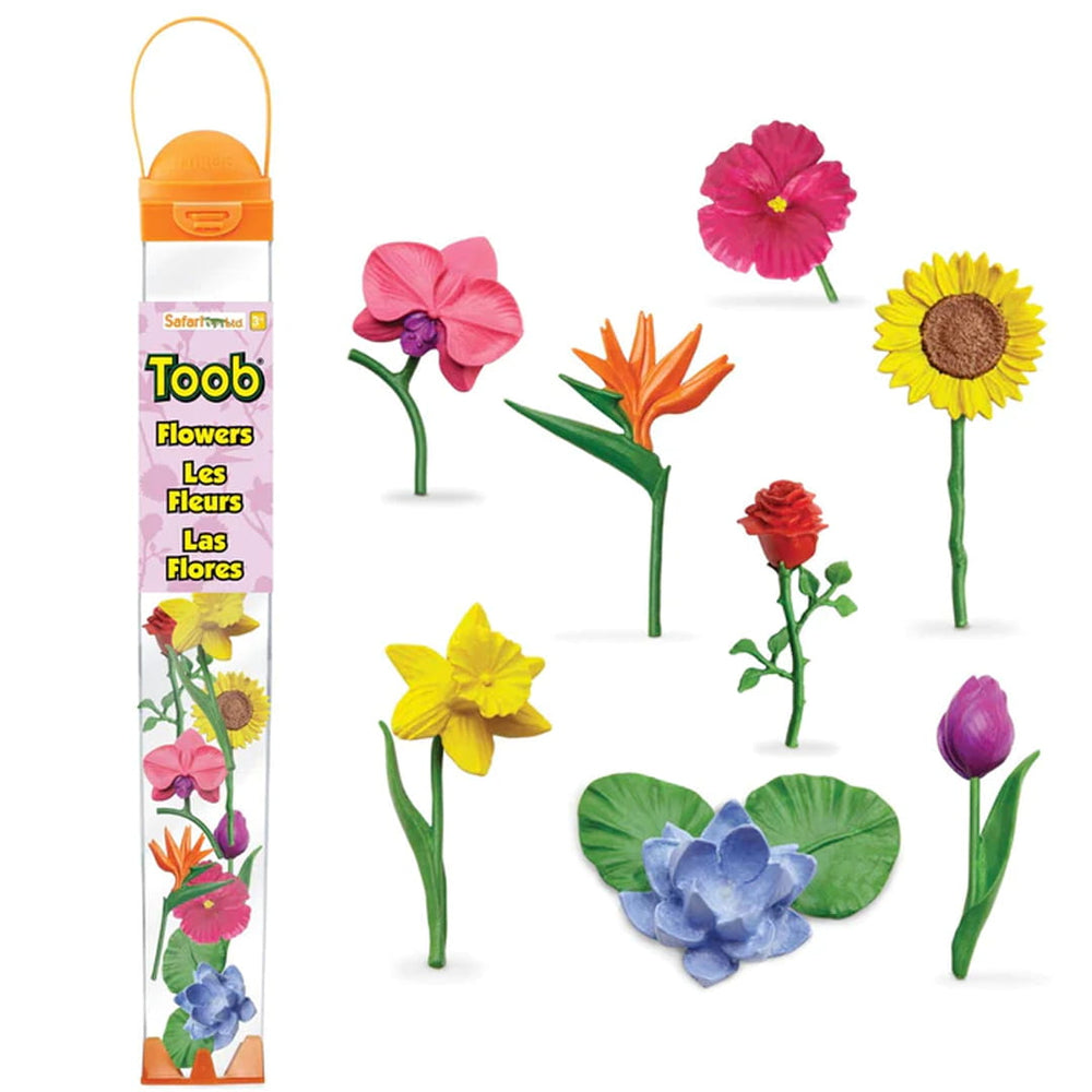 Figurenset in einer TOOB-Röhre – Blumen - Tublu.de