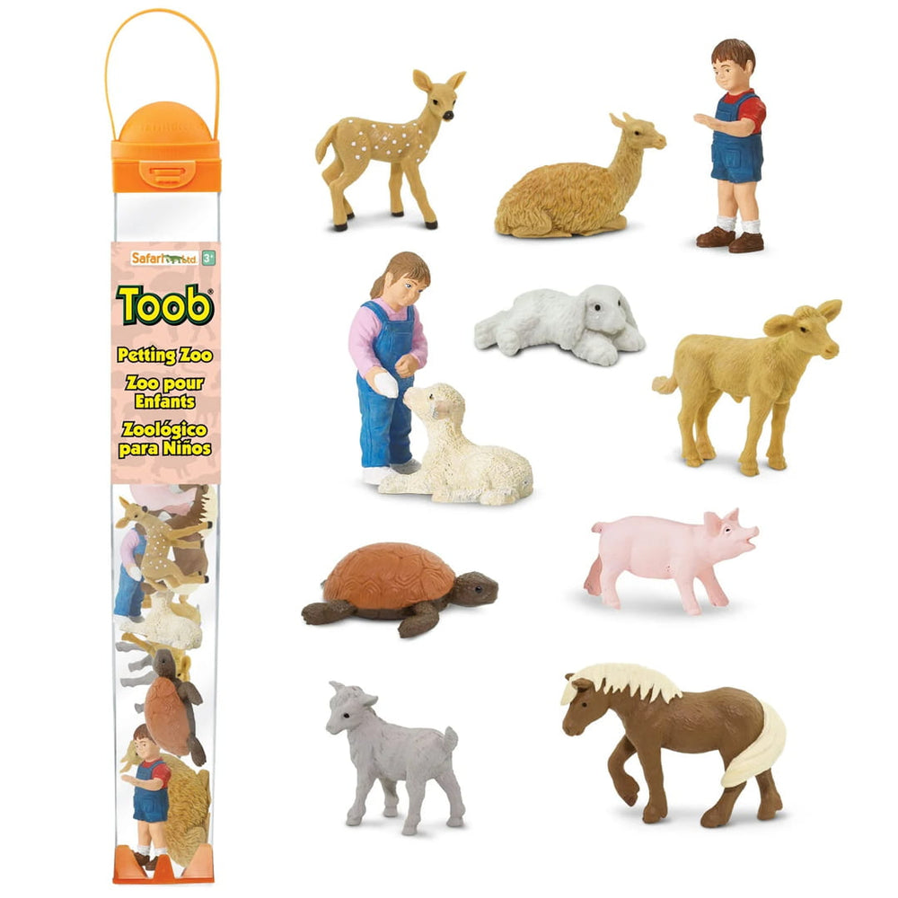 Figurenset in einer TOOB-Röhre – Kleine Tiere aus dem Mini-Zoo - Tublu.de