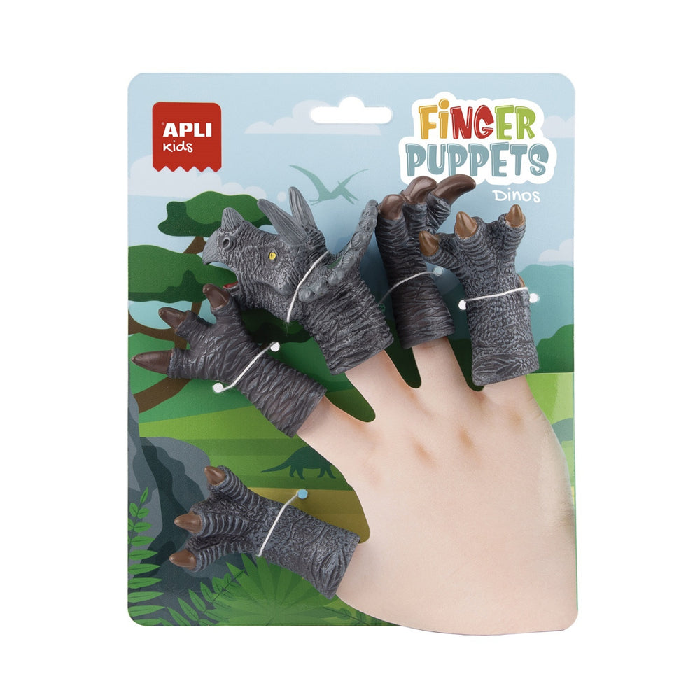 Fingerpuppen – Triceratops-Dinosaurier
