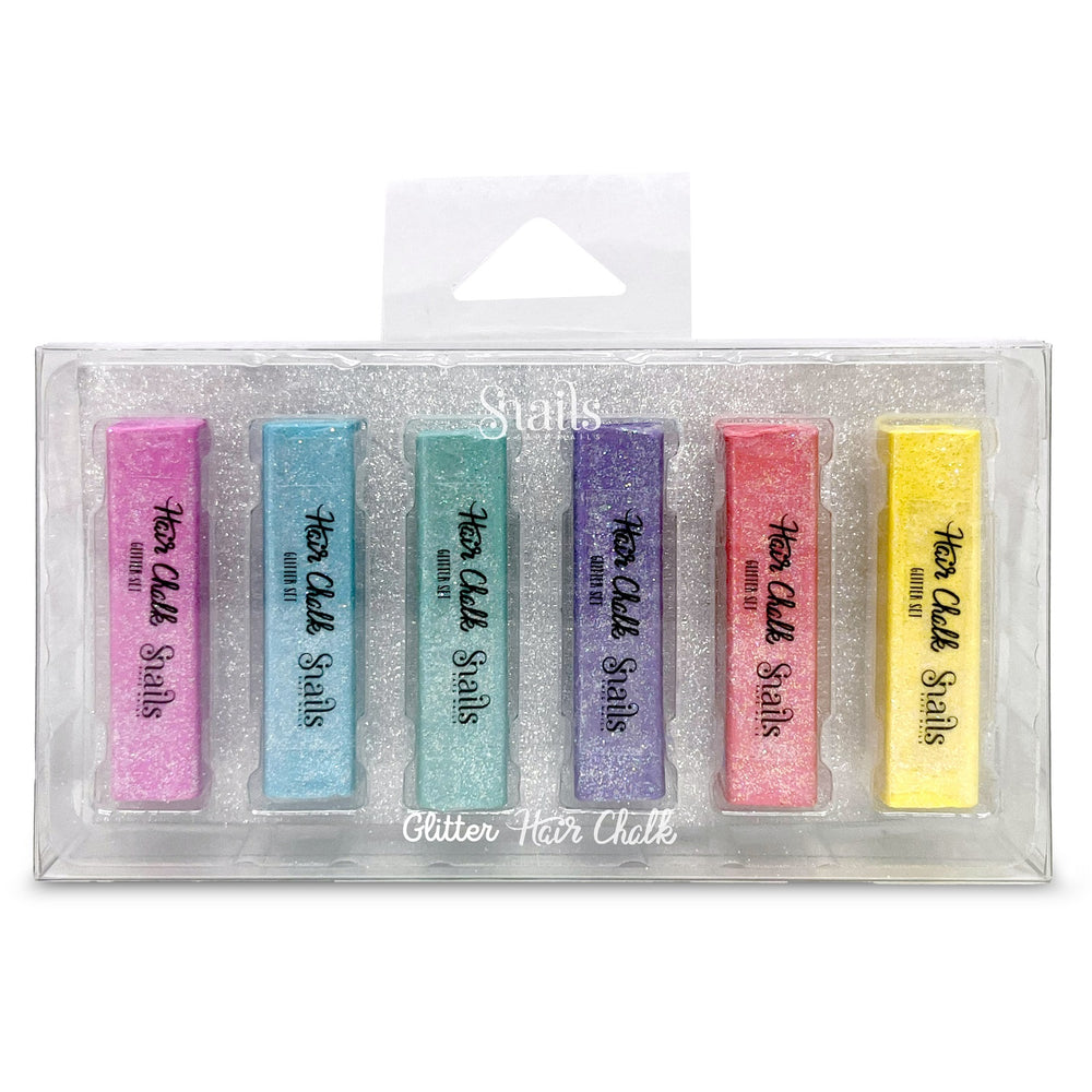 Auswaschbare Haarkreide (6er) - Glitter