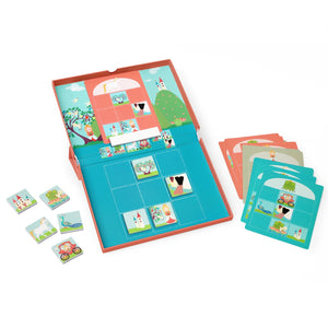 Magnetisches Puzzle mit 18 Aufgabenkarten von Edulogic – Prinzessin und Einhörner