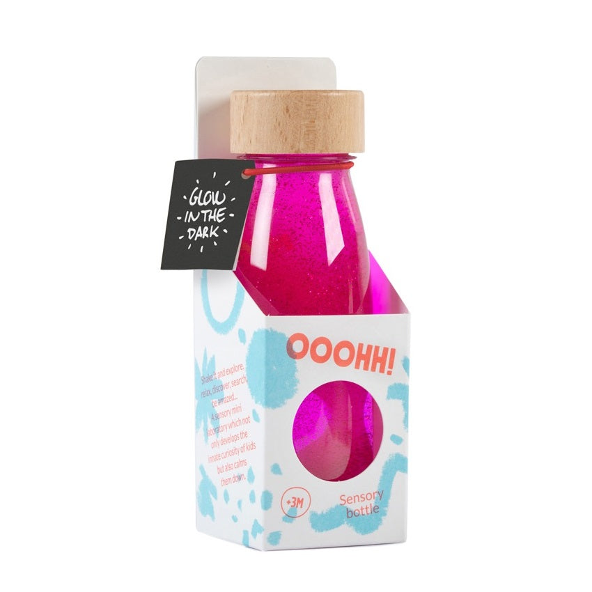 Sensorische Flasche FLOAT – Neonrosa