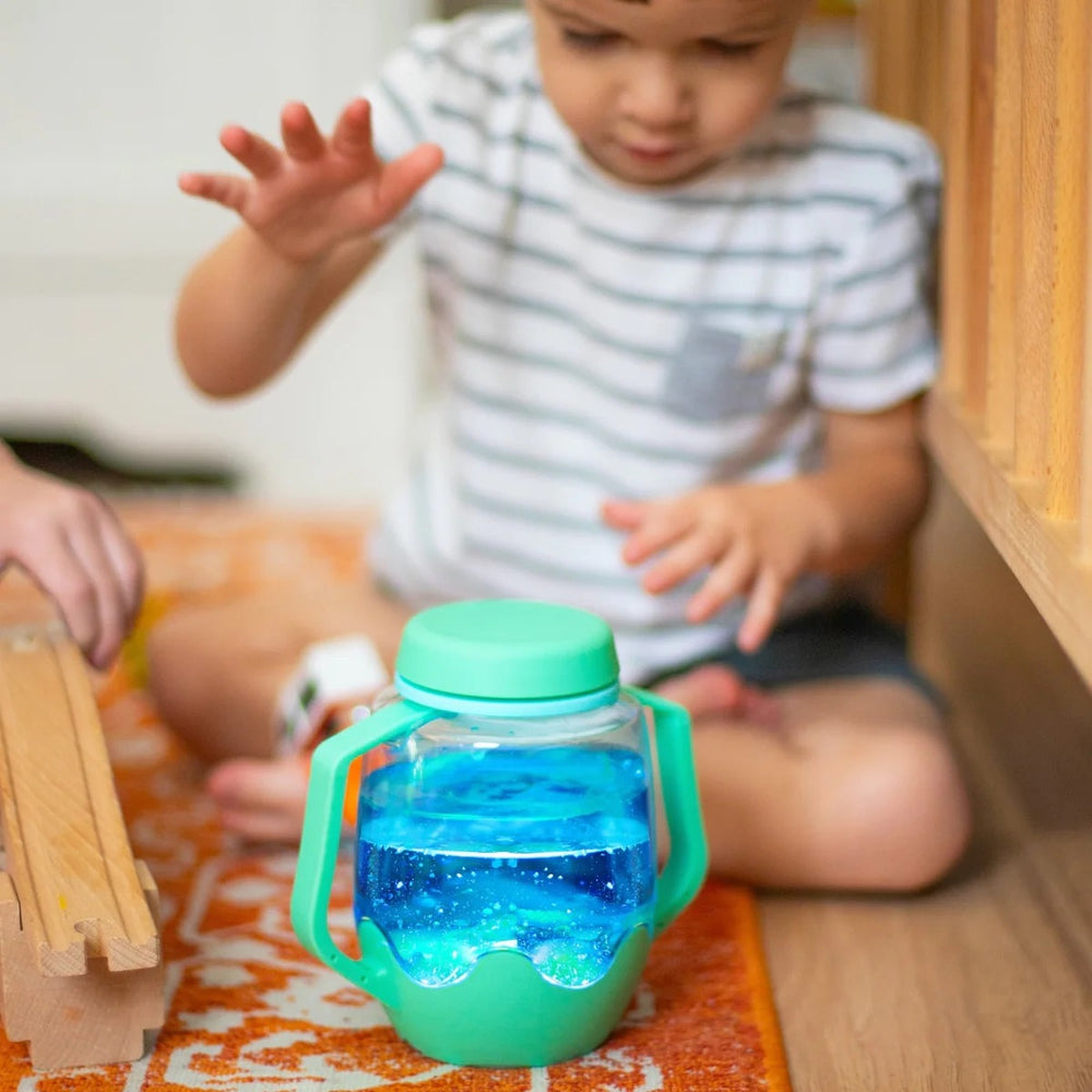 Sensorik-Glas zum Befüllen mit Wasser – grün