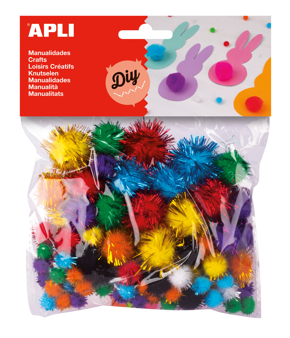 Pompons – Metallic-Farben