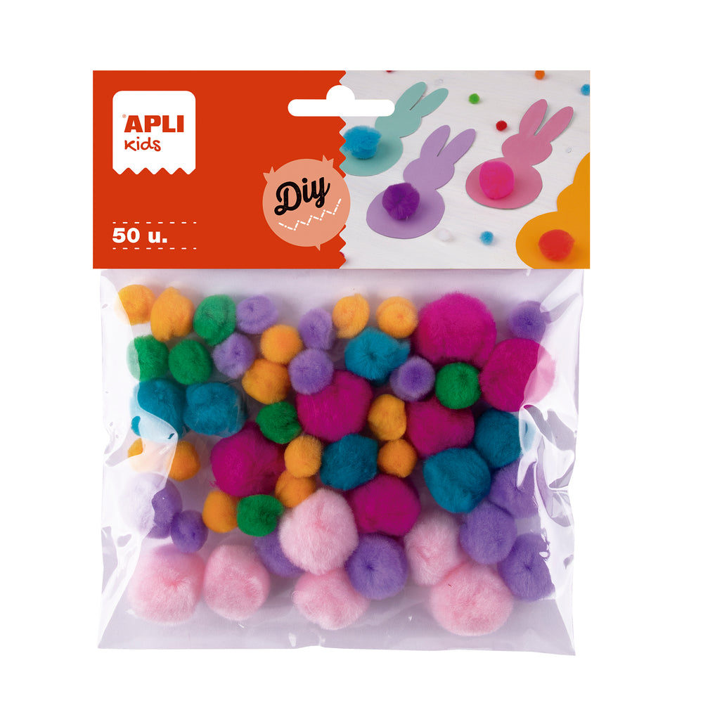 Pompons – Pastellfarben