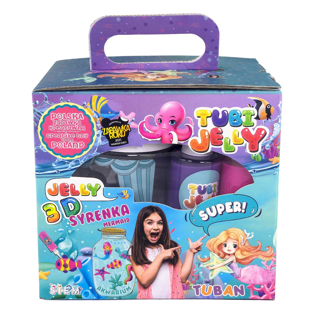 Tubi Jelly Set 6 Farben + kleines Aquarium – Meerjungfrau