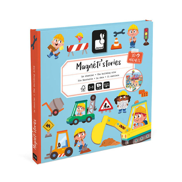 Magnetisches Puzzle Magneti'stories – Baustelle