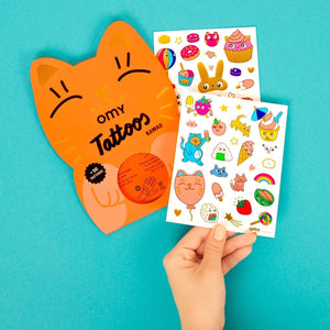 Tattoos für Kinder – Kawaii, 50 Stück