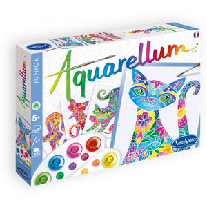 Aquarellum Junior Malset – Katzen in Blumen