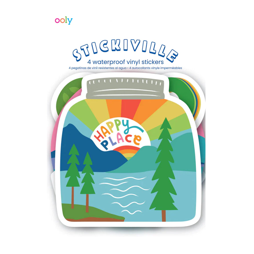 Wasserfeste Stickiville-Sticker – Wildnis