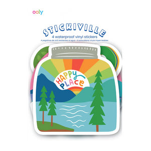 Wasserfeste Stickiville-Sticker – Wildnis