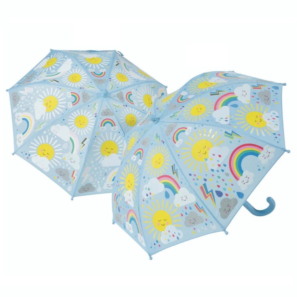 Magischer Farbwechsel-Regenschirm - Sonne und Wolken