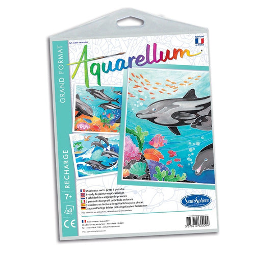 Aquarellum-Tafeln – Delfine
