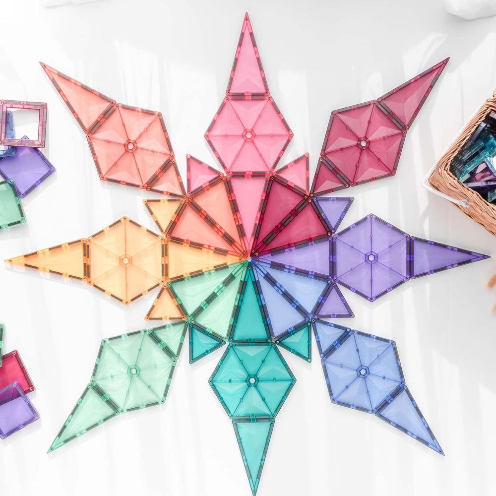 Magnetbausteine – Pastell-Geometrie-Set 40 Teile - Tublu.de