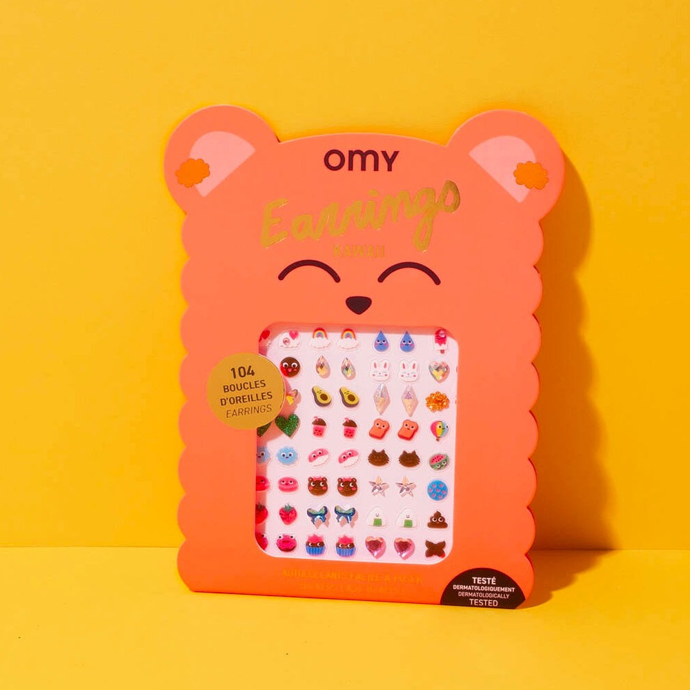 Selbstklebende Ohrringe – Kawaii 104 Stück
