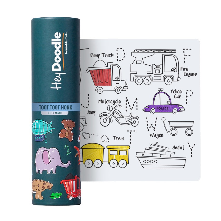 Kleine Silikonmatte zum wiederholten Ausmalen – Fahrzeuge